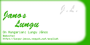 janos lungu business card